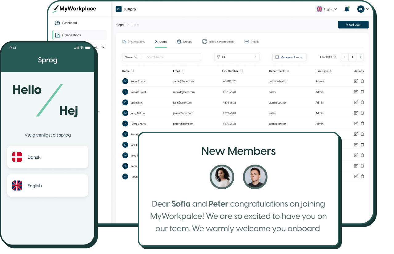 Pre og Onboarding