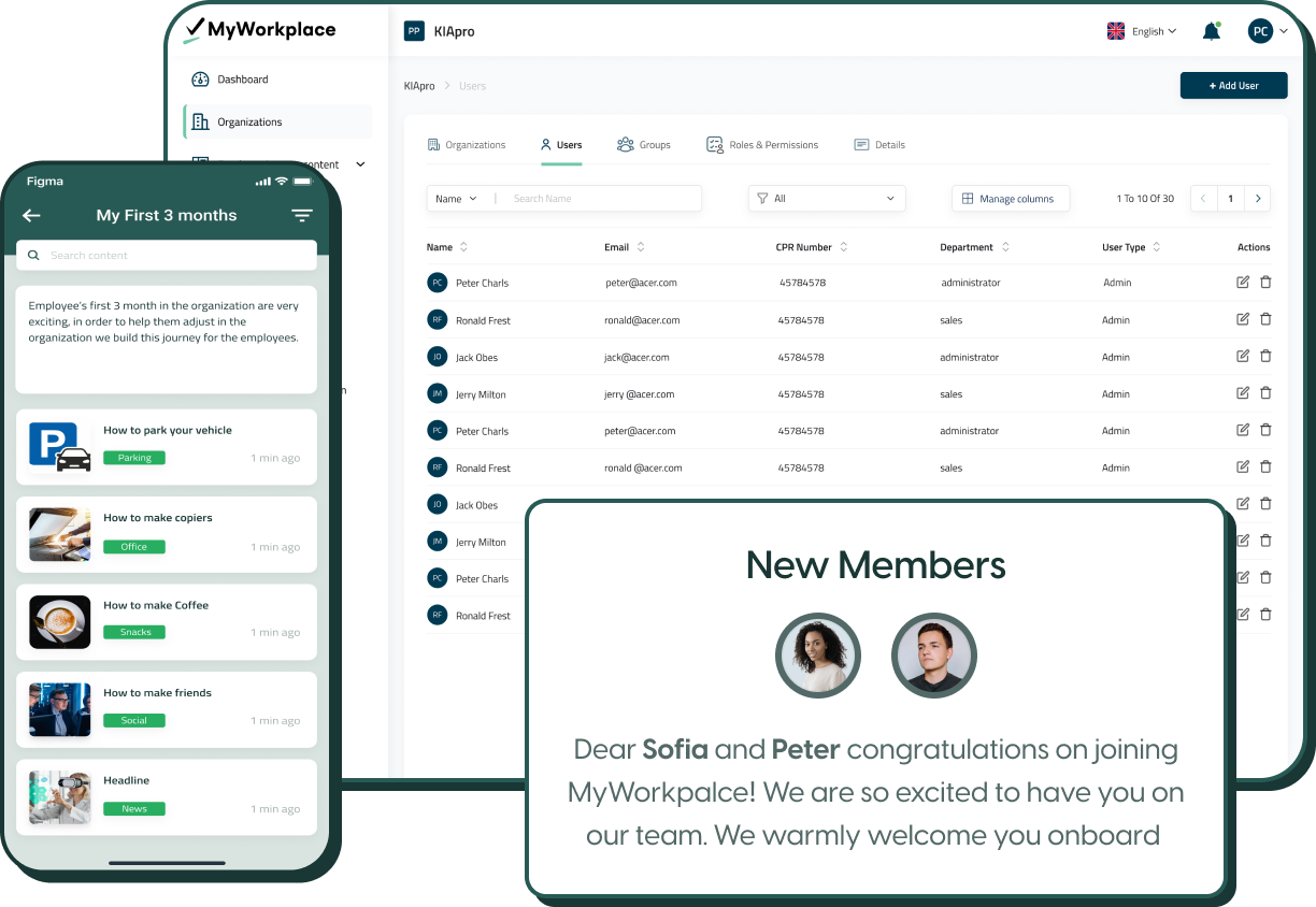 Pre og Onboarding